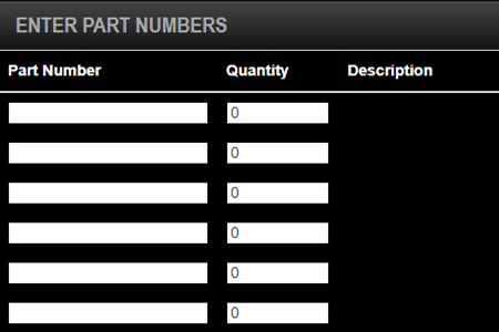 ENTER PART NUMBERS